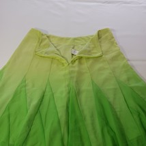 Worthington Women's Yellow & Green Back Zip Pull-On Lined Pleated Skirt Size 14 image 12