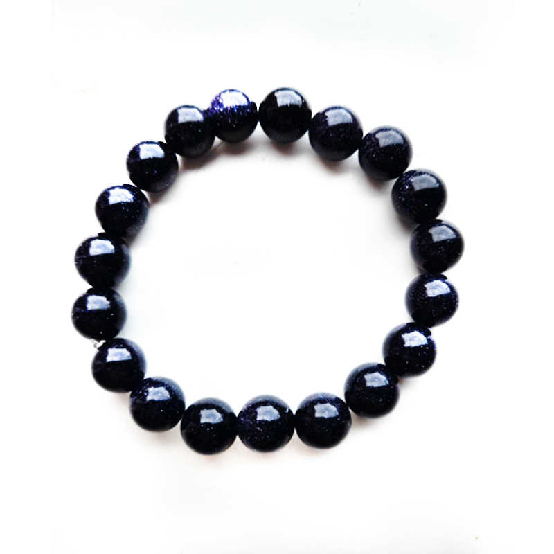 Vintage Navy Blue Sandstone Bead Bracelets for Women on The Women's Hand Fashion - £11.05 GBP