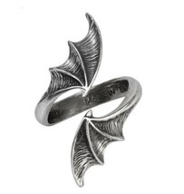 Alchemy Gothic A Night with Goethe Bat Wing Wrap Ring Fine English Pewte... - £19.88 GBP