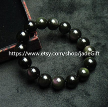 Free shipping - A+++ Top quality  Colorful eyes obsidian charm  bracelet charm B - £21.57 GBP