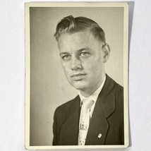 Original 1954-57 High School Boy Young Man Photograph Black White Butler PA - £7.89 GBP
