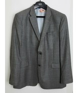 Tommy Hilfiger Mens Blazer Jacket Gray Multi-Color Lining Silk Wool Size... - £77.73 GBP