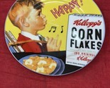 VINTAGE Kellogs Corn Flakes Boy Whistling Collectible 8&quot; Plate Ceramic - $14.84