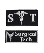 Surgical Tech Caduceus Embroidered Medical Name Tag Iron on Patch - $144.10 MXN+