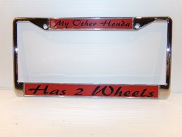 My Other Honda Has Two Wheels License Plate Frame - £25.02 GBP