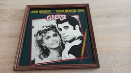 John Travolta.  Grease.  Vintage painting on mirror glass 1970-80 - $89.10