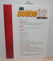 Screenlife TV Deluxe Scene it DVD Board Game Replacement Instructions Pa... - $4.90