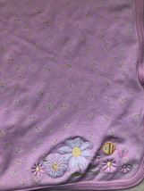 Carter&#39;s Just One You Pink Daisy Applique&#39; Baby Swaddle Blanket Cotton Soft - £20.90 GBP