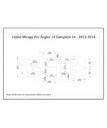 2013-2014 Hobie Mirage Pro Angler 14 Complete kit Kayak Boat EVA Foam Fl... - $382.65 CAD