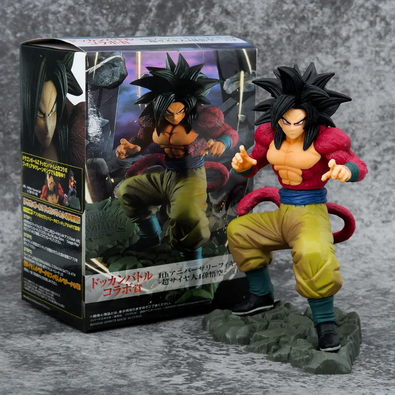 21-22cm Cartoon Anime Dragon Ball Z Figure Goku Super Saiyan PVC Action Figure b - £20.93 GBP