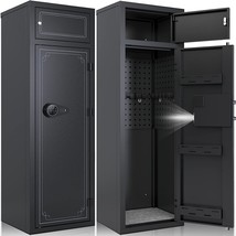 10-12 Gun Rifle Safe,Gun Safes for Home Rifles and Pistols, Large Unassembl - $385.99