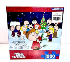 SEALED - Christmas 1000 PIECE Jigsaw Puzzle Peanuts Charlie Brown  Aquarius - $8.91