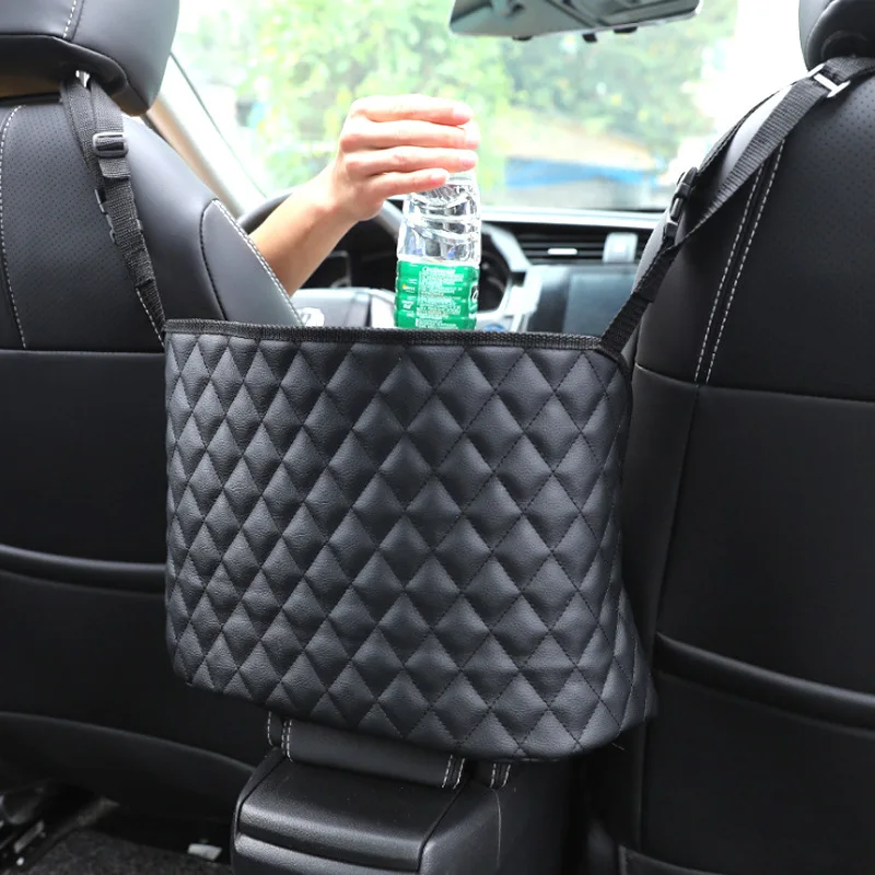 Car Rear Seat Back Hanging Nets Pocket Trunk Bag Organizer Handbag Holder Auto - £11.39 GBP+