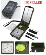 Multifunction 10 In 1 Survival Tool Compass Kit Outdoor Military Camping... - £22.87 GBP