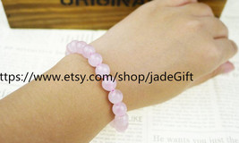 Free Shipping - good luck natural pink onyx Prayer Beads charm beaded bracelet - £19.92 GBP