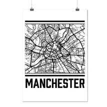 England Manchester Big City Map Matte/Glossy Poster A0 A1 A2 A3 A4 | Wellcoda - £6.31 GBP+