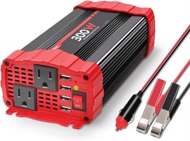 Bygd 300W Car Power Inverter, Dc 12V To 110V Ac Vehicle Plug Adapter Converter - $40.95