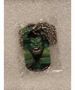 Marvel The Hulk Thin Metal Dog Tag w/12&quot; Chain Necklace NEW DTC - €6,83 EUR