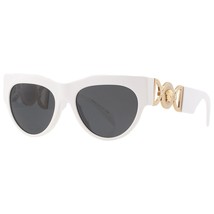 Versace VE4440U 314/87 Sunglasses White Frame Gray Lens 56mm - $375.00