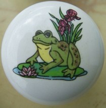 Cabinet Knobs Knob w/ Frog Frogs Toad #2 - $5.20