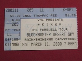 Kiss Farewell Tour 2000 Concert Ticket Stub Phoenix Az First Show 2&quot; X 3 5/16&quot; - £7.81 GBP