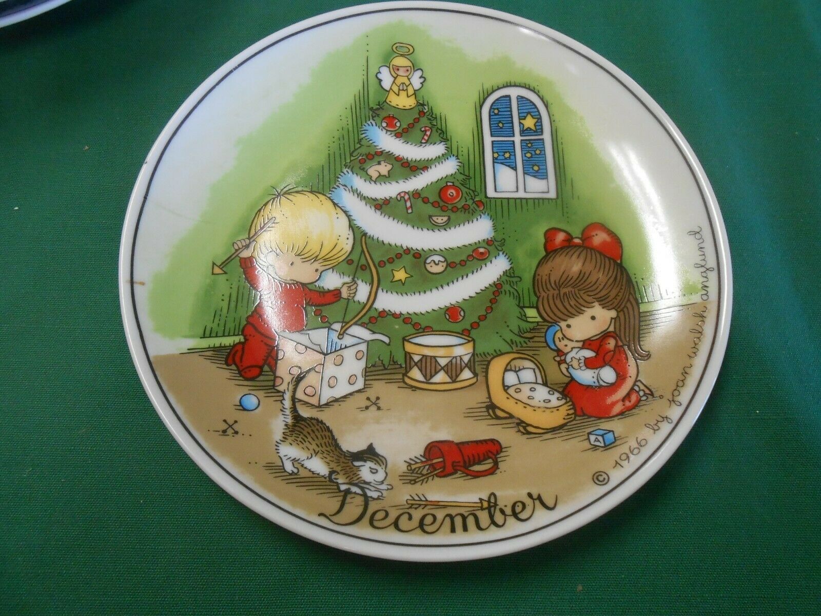 Great Collectible Plate- Ebeling & Reuss(some Walter)... W.Germany 7.5" DECEMBER - $7.51