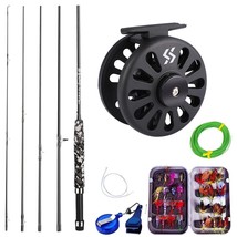 Sougayilang Fly Fishing Rod and Reel Full Kit 5sections  Fly Fishing Rod and 5/6 - £98.03 GBP