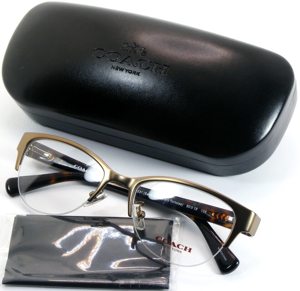 COACH HC 5078 9231 Satin Sand /Dark Tortoise EYEGLASSES FRAME HC5078 50-... - $89.60