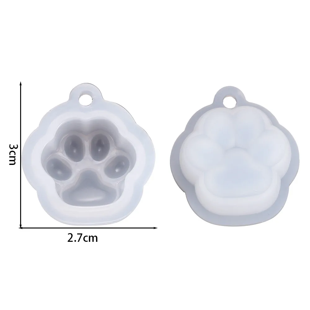 Cat Paw Silicone Mold Keychain Pendants Epoxy Resin Mould for DIY -Style 07 - €1,48 EUR