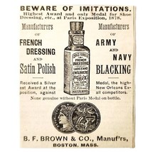 Brown&#39;s French Dressing 1894 Advertisement Victorian Paris Exhibition AD... - $372.61 MXN