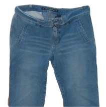 Vintage Denim Jeans DKNY Size 12 Bootcut Attached Denim Belt trousers - £19.42 GBP