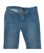 Vintage Denim Jeans DKNY Size 12 Bootcut Attached Denim Belt trousers - £19.42 GBP
