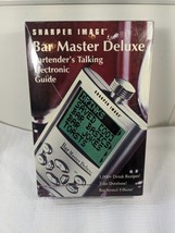 NEW Sharper Image Bar Master Deluxe Bartenders Talking Electronic Guide ... - £23.23 GBP