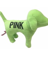 Victorias Secret Love Pink Dog Neon Green Plush 7&quot; Toy - £7.08 GBP