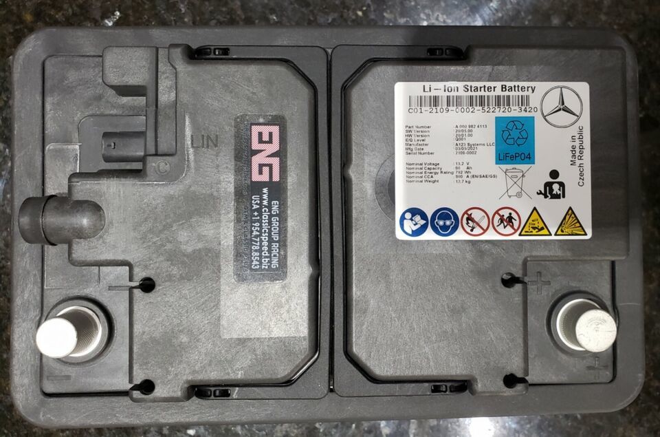 WE RECHARGE CUSTOMER LITHIUM-ION &amp; LIFEPO4 LISB MERCEDES-AMG STARTER BAT. - $395.52
