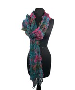 Multicolor Plaid Bamboo Scarf Shawl Wrap with Fringe - $13.85