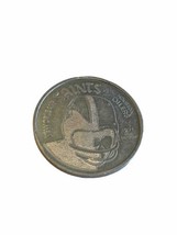 1971 NEW ORLEANS SAINTS PROGRAM COIN TOKEN VS. HOUSTON OILERS NOLA MAGAZINE - £5.34 GBP