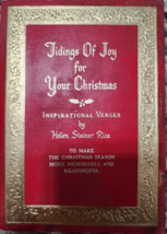 Vintage 1965 Tidings of Joy For Your Christmas By Helen Steiner Rice Verses Book - £3.96 GBP