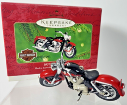 Harley-Davidson Motorcycle Ornament 1957 XL Sportster 2001 Hallmark Keepsake - $9.49