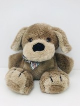 11&quot; Vintage 1984 R Dakin Baby Brown &amp; Tan Puppy Dog Stuffed Animal Plush Toy - £21.26 GBP