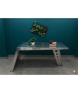 Aluminum Aviator Wing Desk Industrial Airplane Desk Furniture Silver Hom... - $2,801.64 CAD