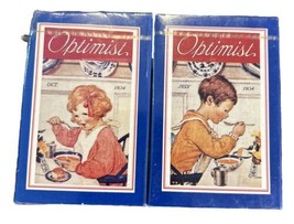 1990s Campbell&#39;s Soup Optimist Decks of Playing Cards, New Sealed Set Of 2 - £9.82 GBP