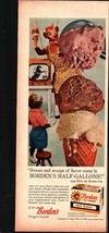 1958 Borden&#39;s Dutch Chocolate Almond Ice Cream Vintage Print Ad Elsie Be... - £19.27 GBP