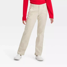 Girl&#39;s Straight Fit Uniform Pants, Cat and Jack (12 Plus) &quot;OYSTER&quot; ~ NEW... - $8.59