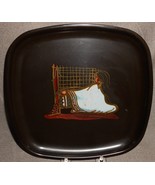 COUROC Monterey California MID CENTURY Rug Weaving SQUARE SERVING TRAY - $19.79