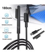 1.8m USB Type C PD 15V Charger Cable For Microsoft Surface Pro 3 4 5 6 G... - $9.99