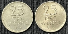 1956 Sweden 1 Ore Gustaf VI Adolf Coin Condition UNC - $5.94