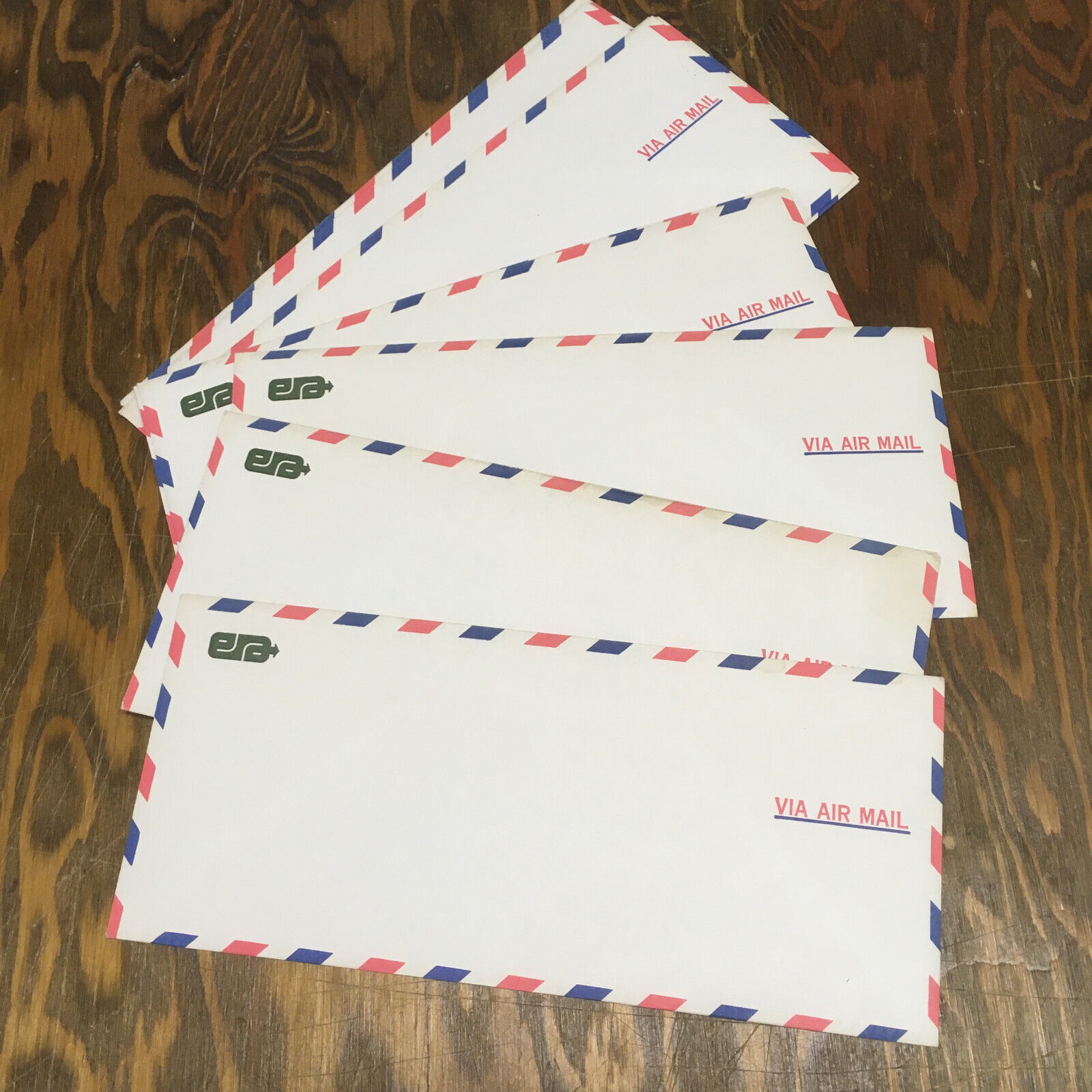 Vintage via air mail envelope lot movie photo prop  - $19.75