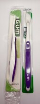 GUM Sunstar 308 End Tuft Brush Purple Made in the USA Toothbrush LOT OF 2 - $164.14 MXN