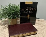 Leather KJV Old Scofield Study Bible 1917 notes Red letter Thumb-Indexed - £35.55 GBP